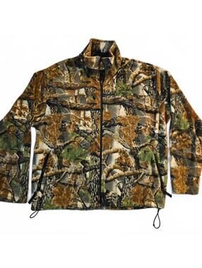 Cabela's Outdoor Gear Camouflage Fleece Jacket Large